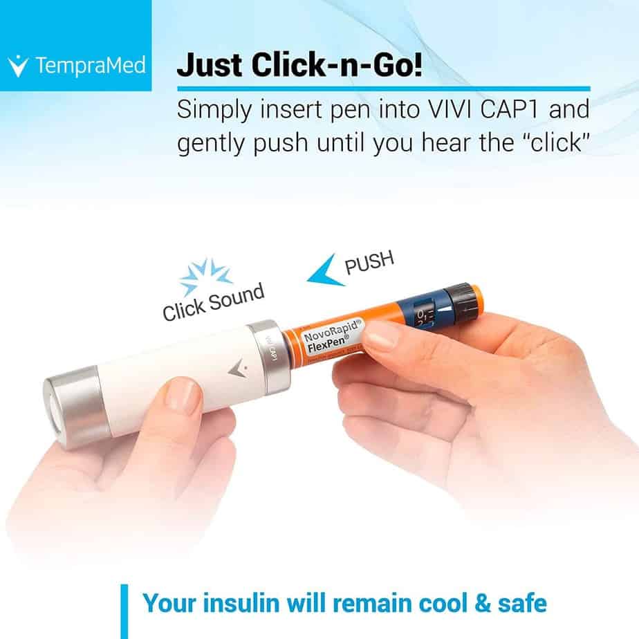 Vivicap insulin pen cooler