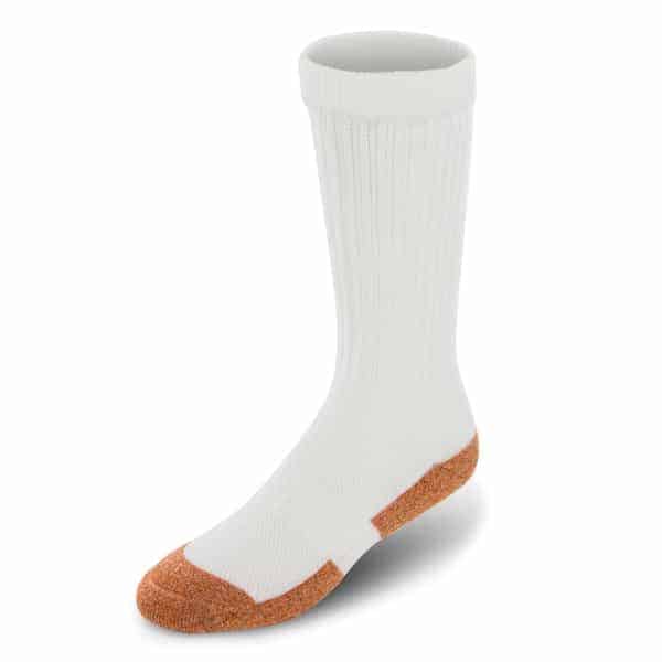 Apex cooper cloud diabetic crew socks for men and women white