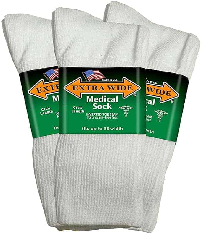 Extra wide diabetic socks for men and women