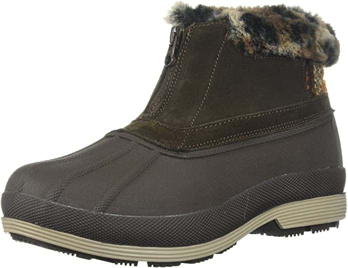 Propet Lumi Ankle zip snow boots for diabetes brown