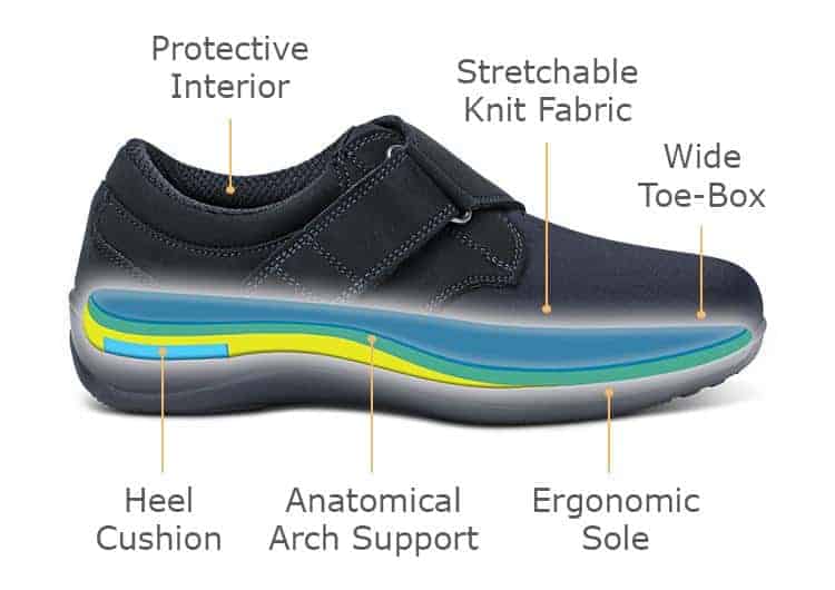 WIDE Men Fur Lined Orthopedic Diabetic Brown Touch Fasten Walk Boots Shoe Size 