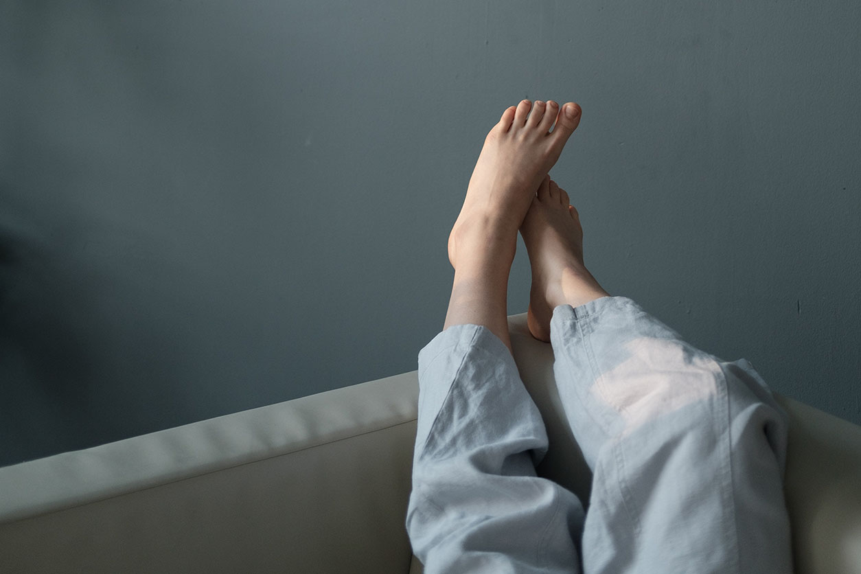 Put your feet up to reduce pressure and ease swollen diabetic feet