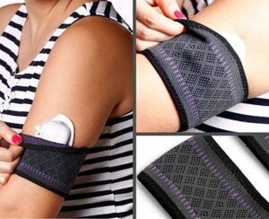 Diabetes arm band for omnipod